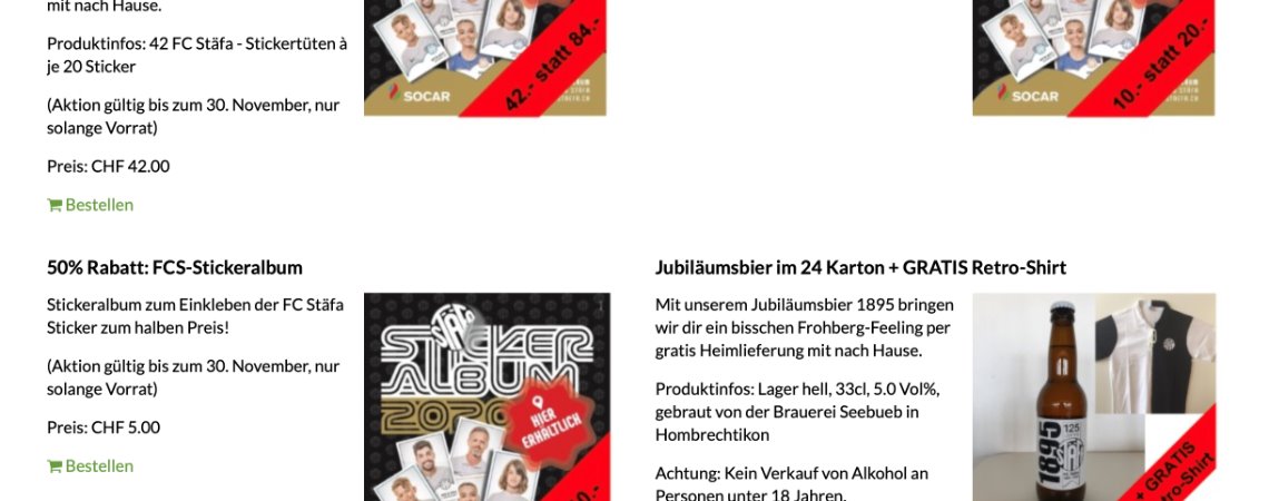 Aktionswochen FCS-Jubiläumskollektion