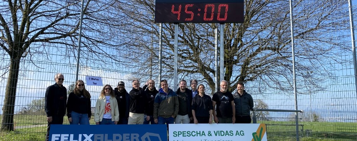Einweihungsfeier der neuen Anzeigetafel